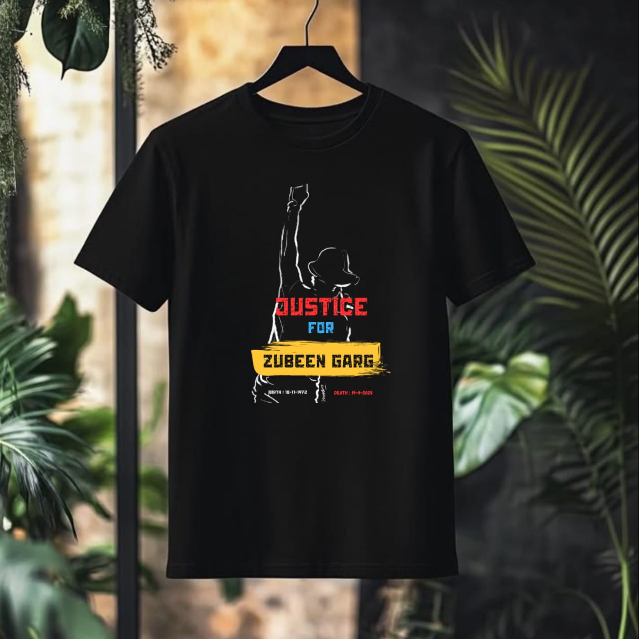 “Justice for Zubeen Garg” Tribute Edition T-Shirt (Black – Limited Release)